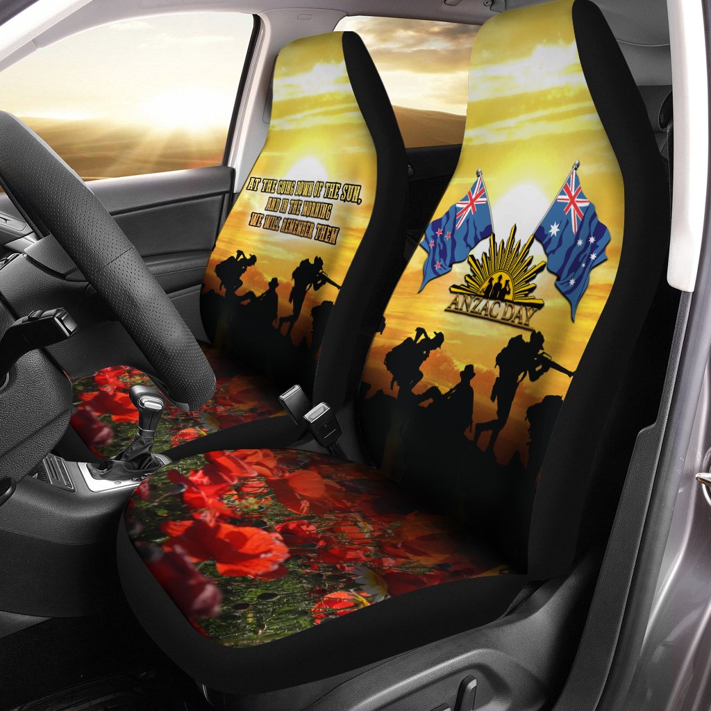 ANZAC Car Seat Covers - Australian and New Zealand Army Corps - Vibe Hoodie Shop