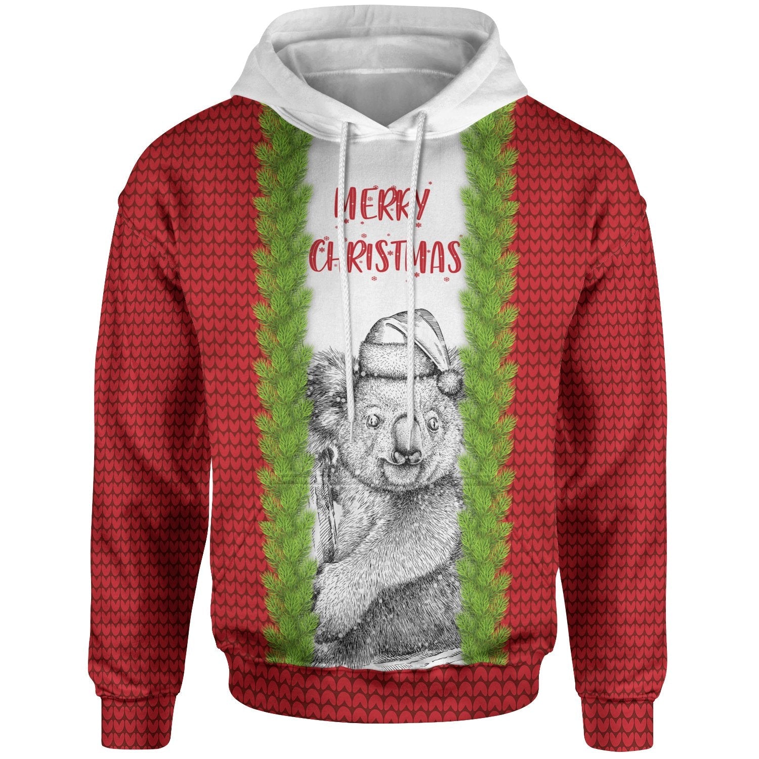 Australia Christmas Hoodie - Merry Christmas Koala - Vibe Hoodie Shop