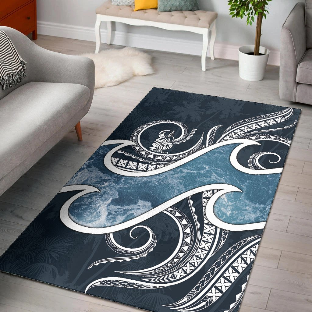 New Caledonia Polynesian Area Rug - Ocean Style - Vibe Hoodie Shop