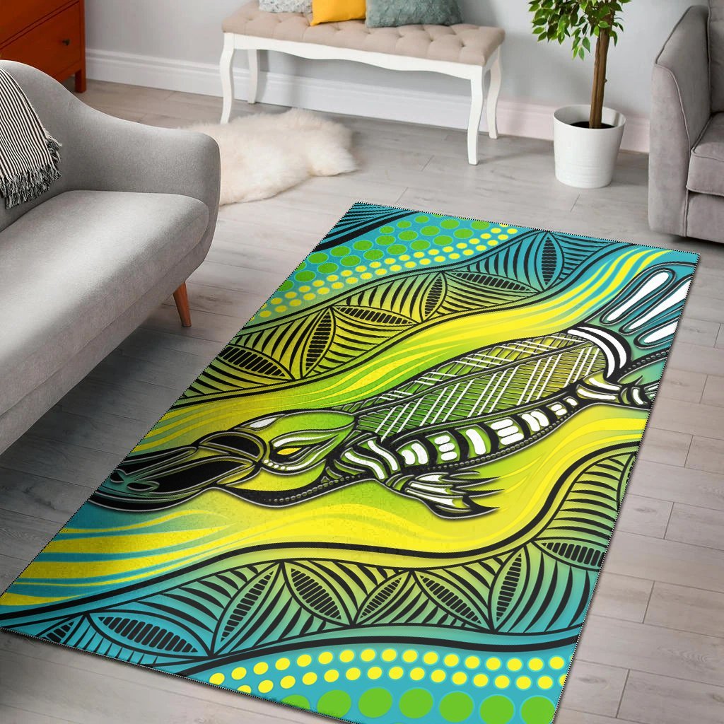 Vibe Hoodie Area Rug - Aboriginal Platypus - HN - RLT20 - Vibe Hoodie Shop