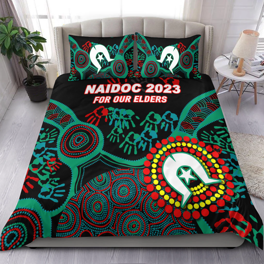 NAIDOC Week 2023 Aboriginal Art For Our Elders Bedding Set - - Vibe Hoodie Shop