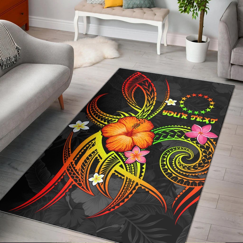 Cook Islands Polynesian Personalised Area Rug - Legend of Cook Islands (Reggae) - Vibe Hoodie Shop