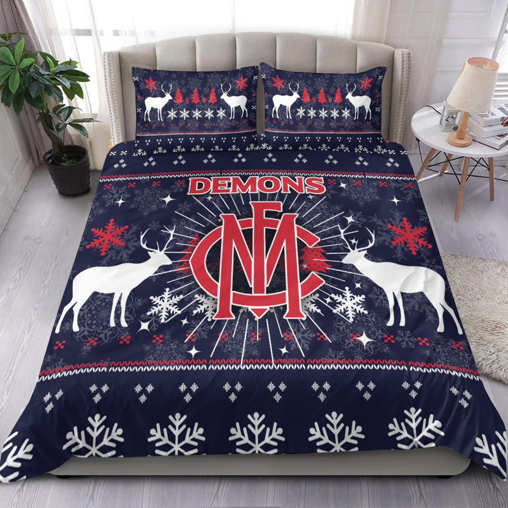 Demons Bedding Set - Christmas Ugly Style - - Vibe Hoodie Shop