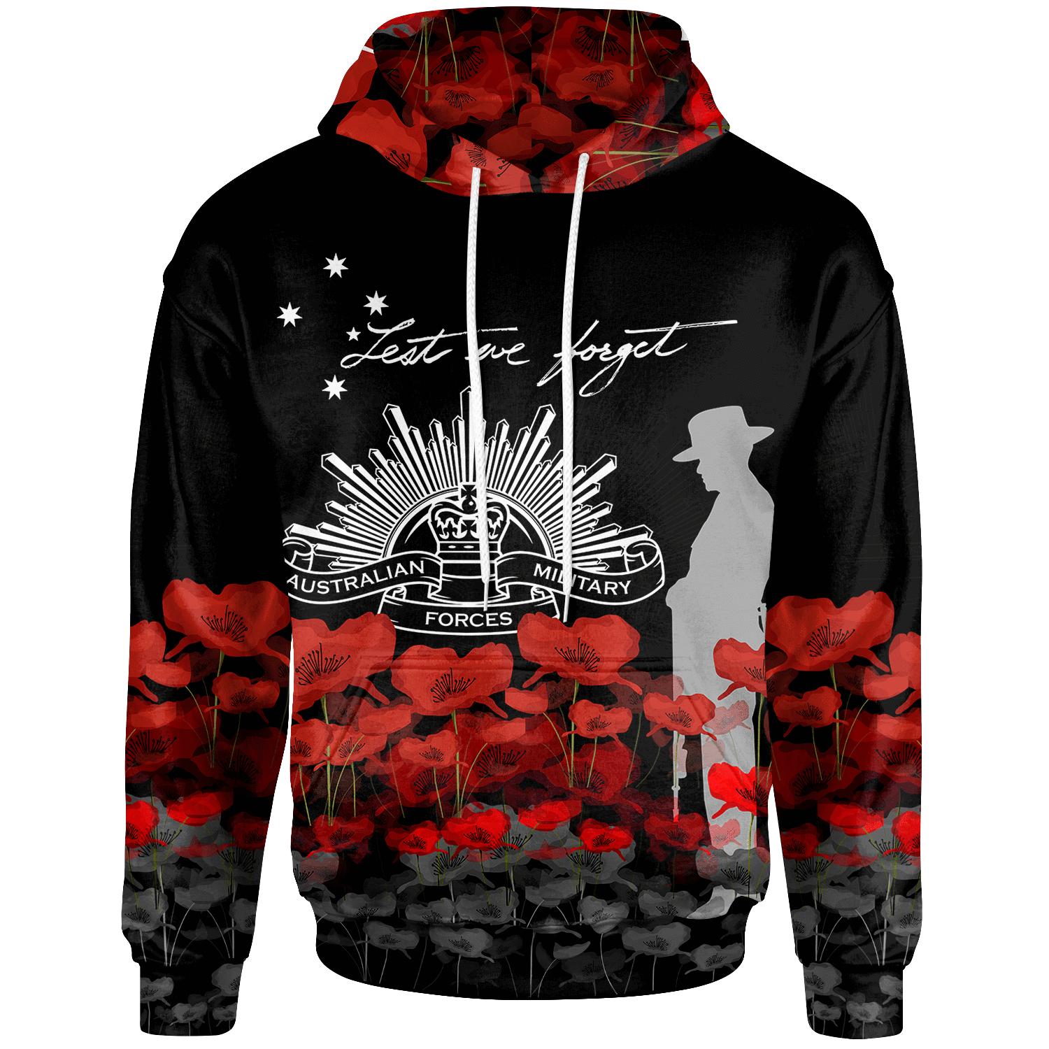 ANZAC Day Hoodie - Remember Them - Vibe Hoodie Shop