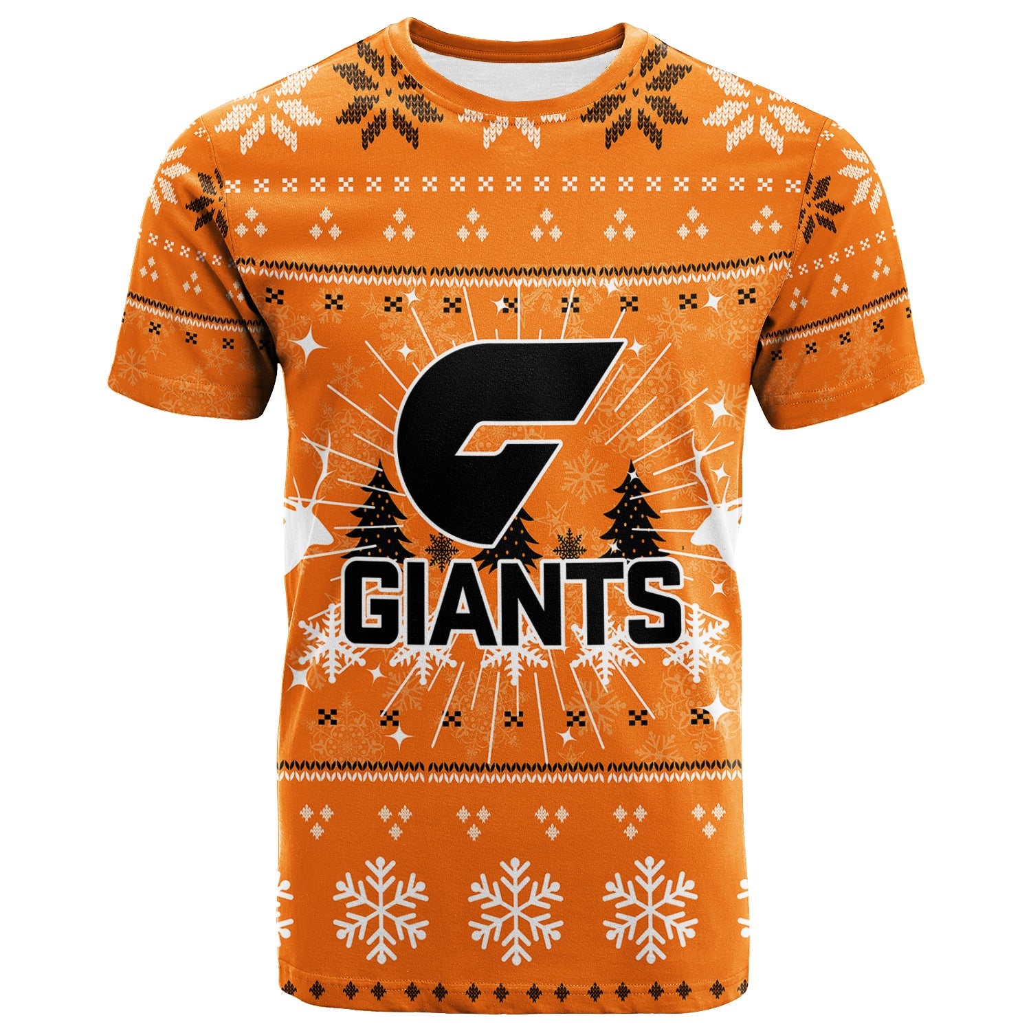 GWS Giants T shirt - Christmas Ugly Style - - Vibe Hoodie Shop