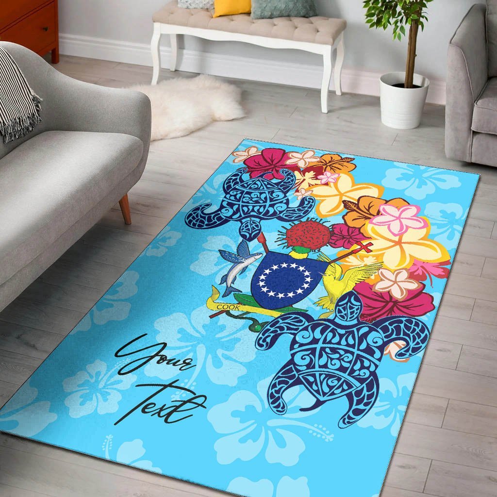 Cook Islands Area Rug - Custom Personalised Tropical Style - Vibe Hoodie Shop