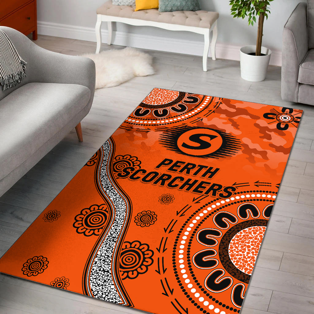 Perth Scorchers ANZAC Day Aboriginal Area Rug - - Vibe Hoodie Shop