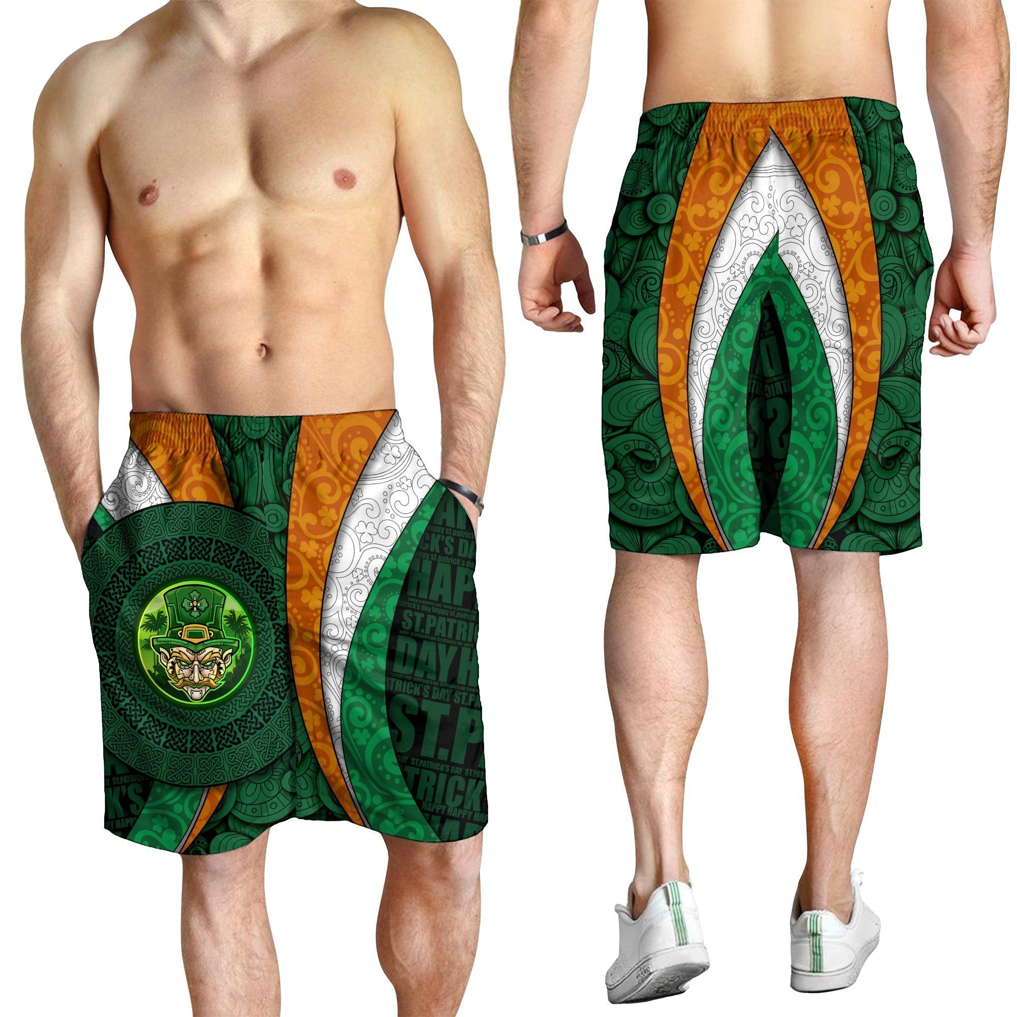 VibeHoodie Men Short - Ireland Green Partrick's Day - Vibe Hoodie Shop