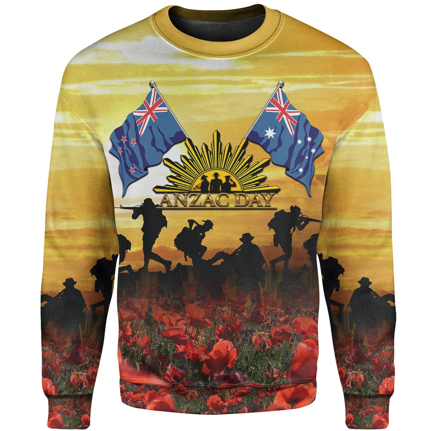 ANZAC Sweaters - Australian and New Zealand Army Corps - Vibe Hoodie Shop