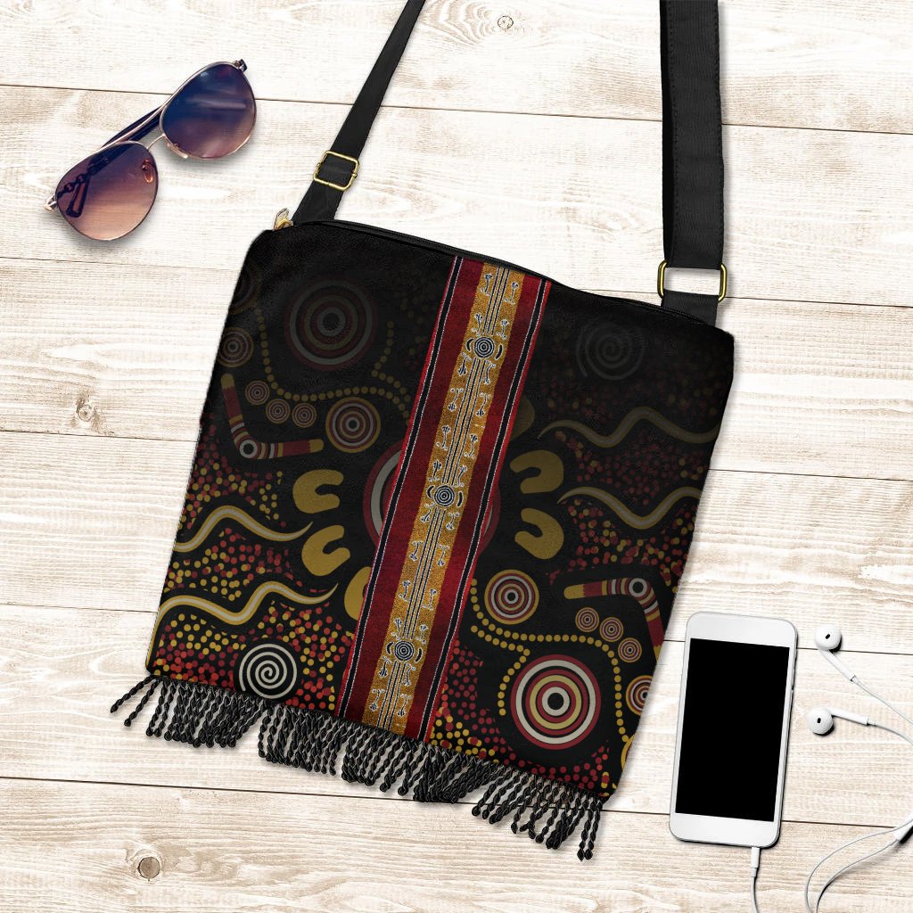 boho-handbag-aboriginal-dot-panting-art-stripe-lines