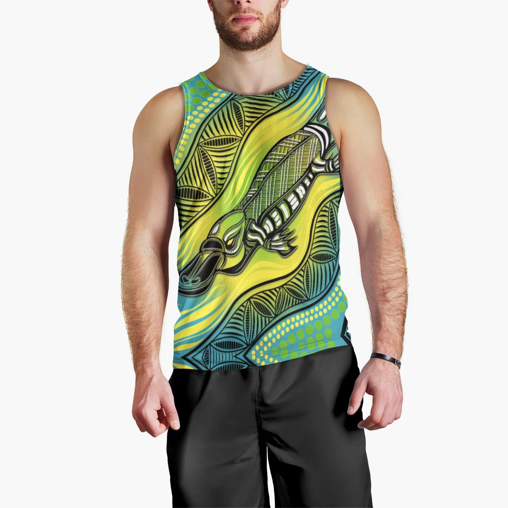 Men Tank Top - Aboriginal Platypus - Vibe Hoodie Shop