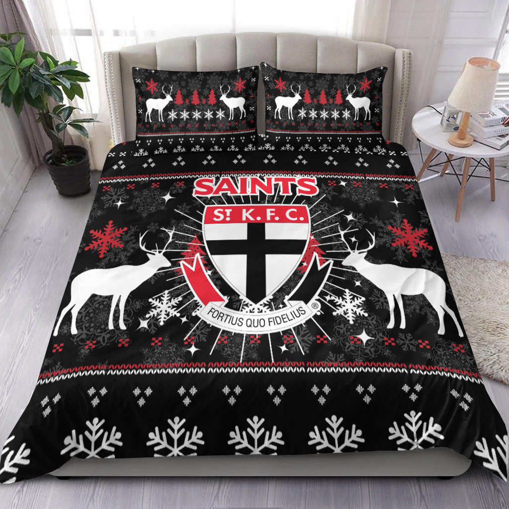 St Kilda Bedding Set - Christmas Ugly Style - - Vibe Hoodie Shop