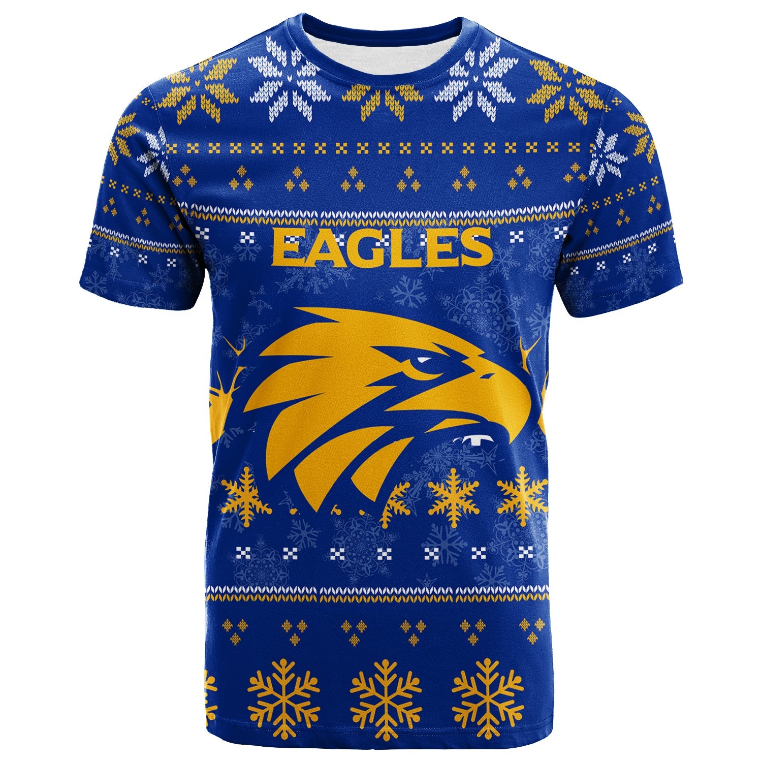 West Coast Eagles Club T shirt - Christmas Ugly Style - - Vibe Hoodie Shop