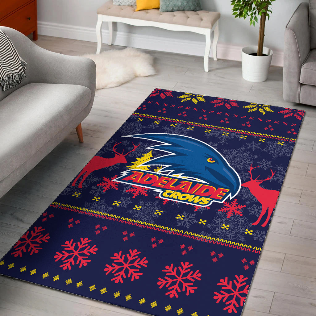 Adelaide Crows Area Rug - Christmas Ugly Style - - Vibe Hoodie Shop