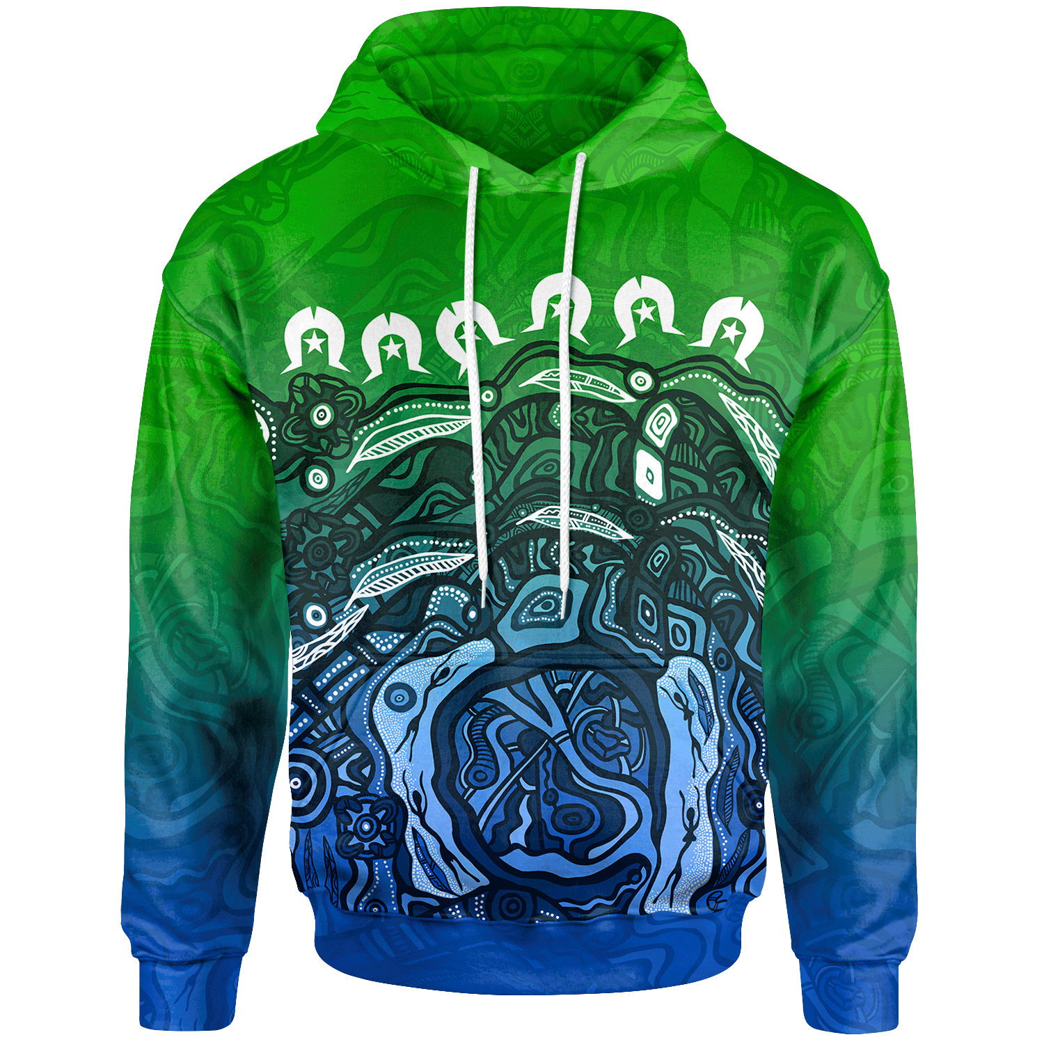 Kid Torres Strait Islands Hoodie - Blue Ocean (For - Vibe Hoodie Shop