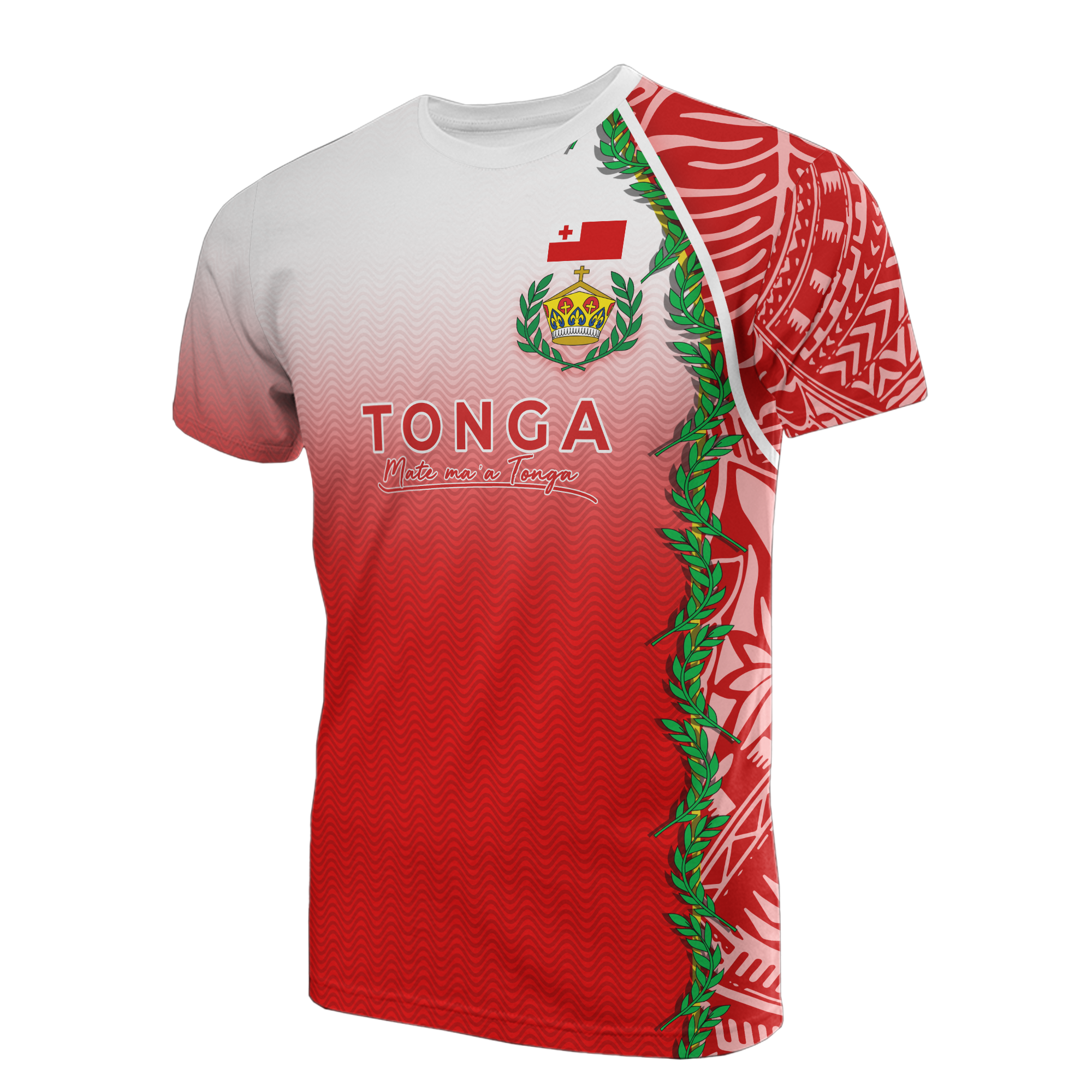 Tonga T shirt - Ocean Waves - Vibe Hoodie Shop