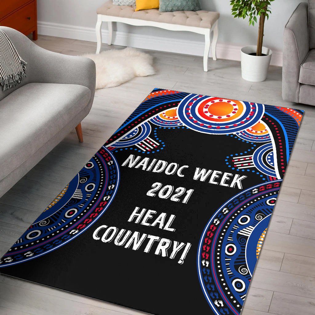 Australia NAIDOC Week 2021 Area Rug, Heal Country - Vibe Hoodie Shop