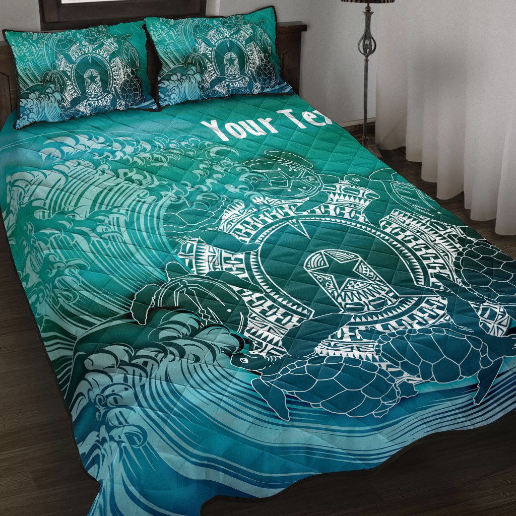 Custom Aboriginal Quilt Bed Set, Torres Strait Islands in Wave - Vibe Hoodie Shop