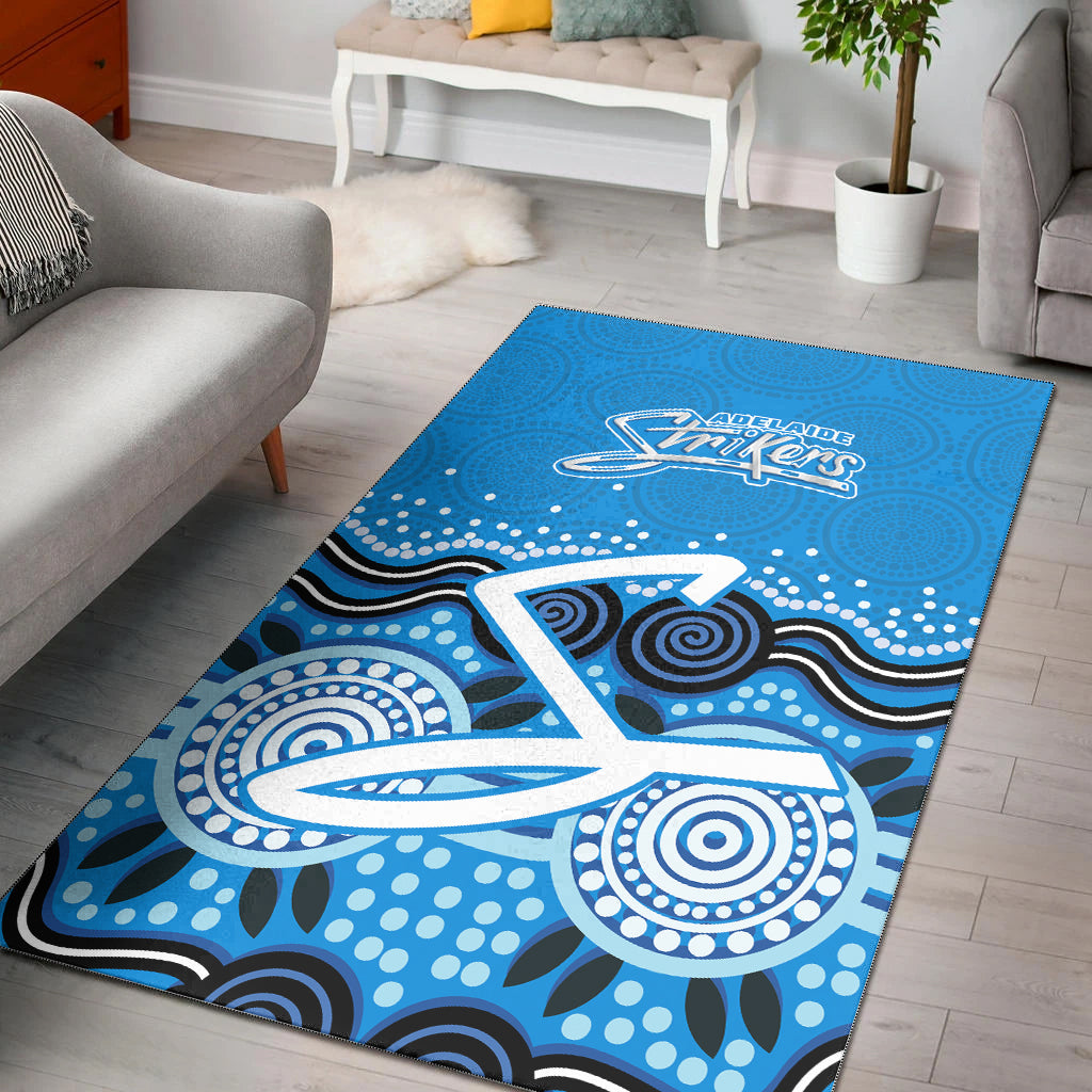 Adelaide Strikers Area Rug - Aboriginal Style Of Dot - - Vibe Hoodie Shop