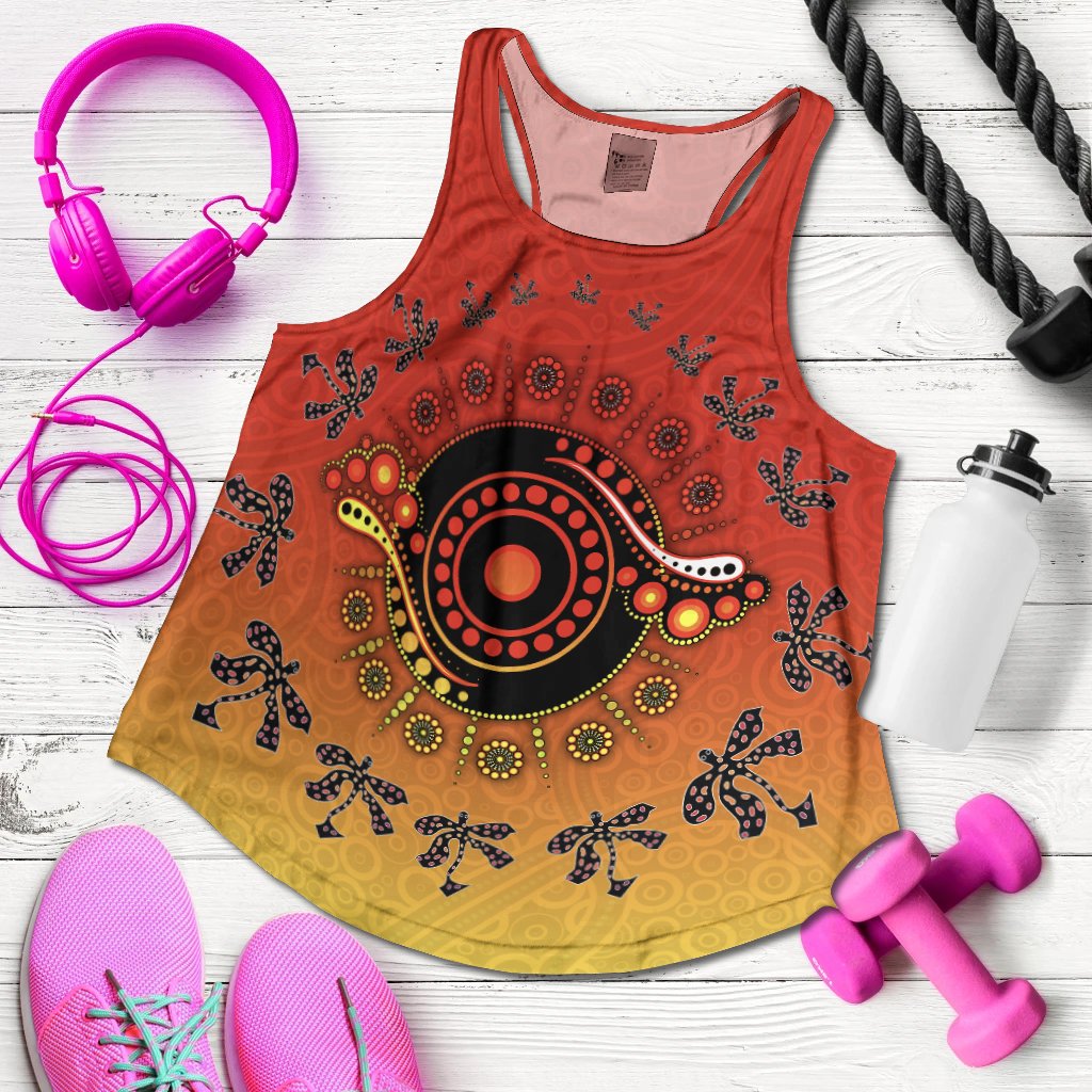 Aboriginal Women's Tank Top - Circle Pattern - Vibe Hoodie Shop