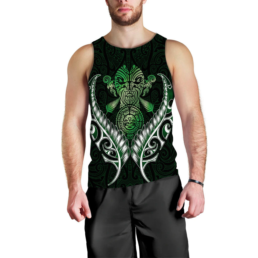 New Zealand Silver Fern Men Tank Top Green - - Vibe Hoodie Shop