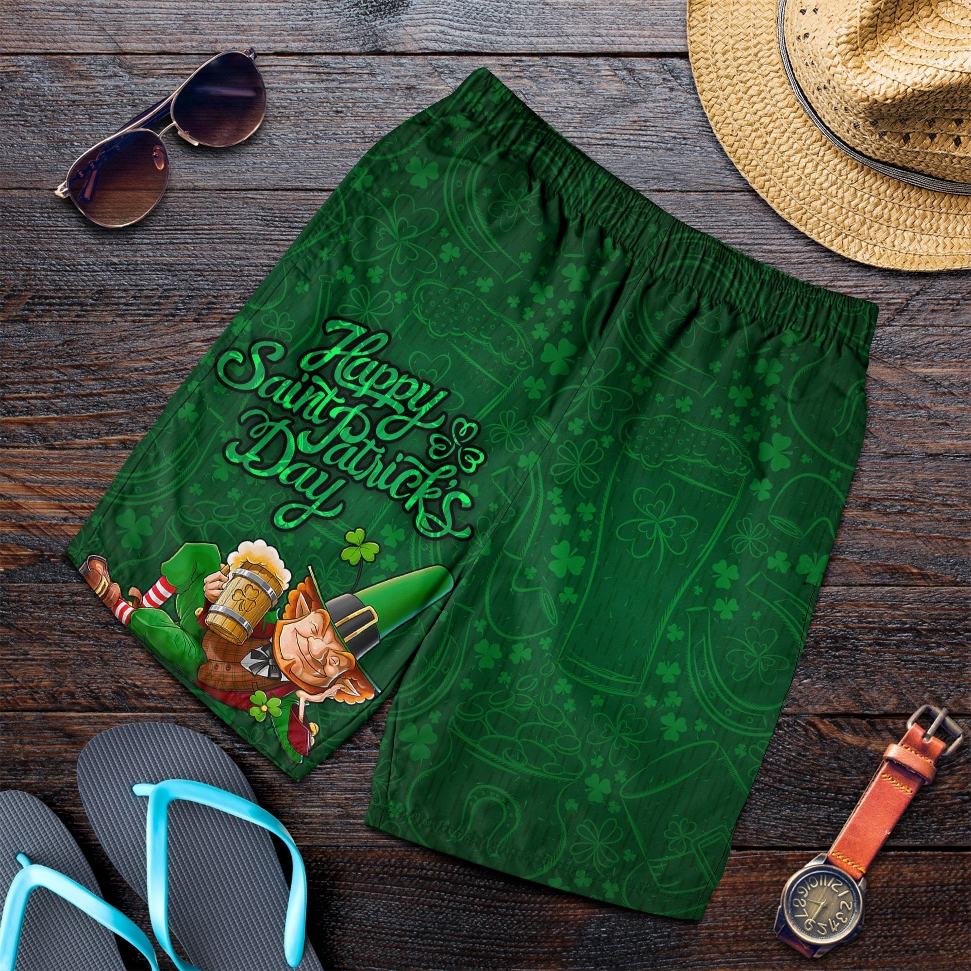 VibeHoodie Men Short - Patrick's Day Green Celtic - Vibe Hoodie Shop