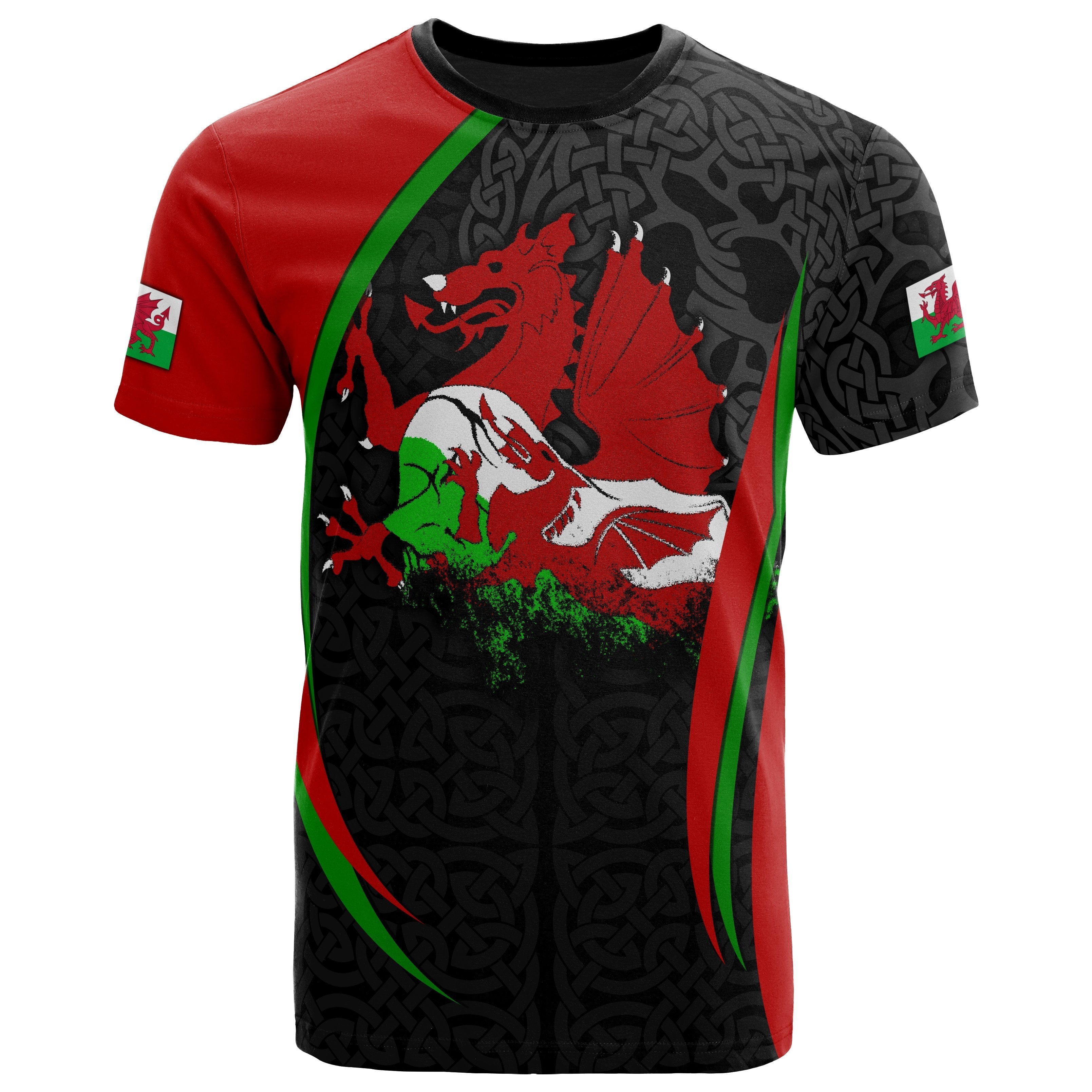 Wales T shirt - Cymru Spirit - Vibe Hoodie Shop