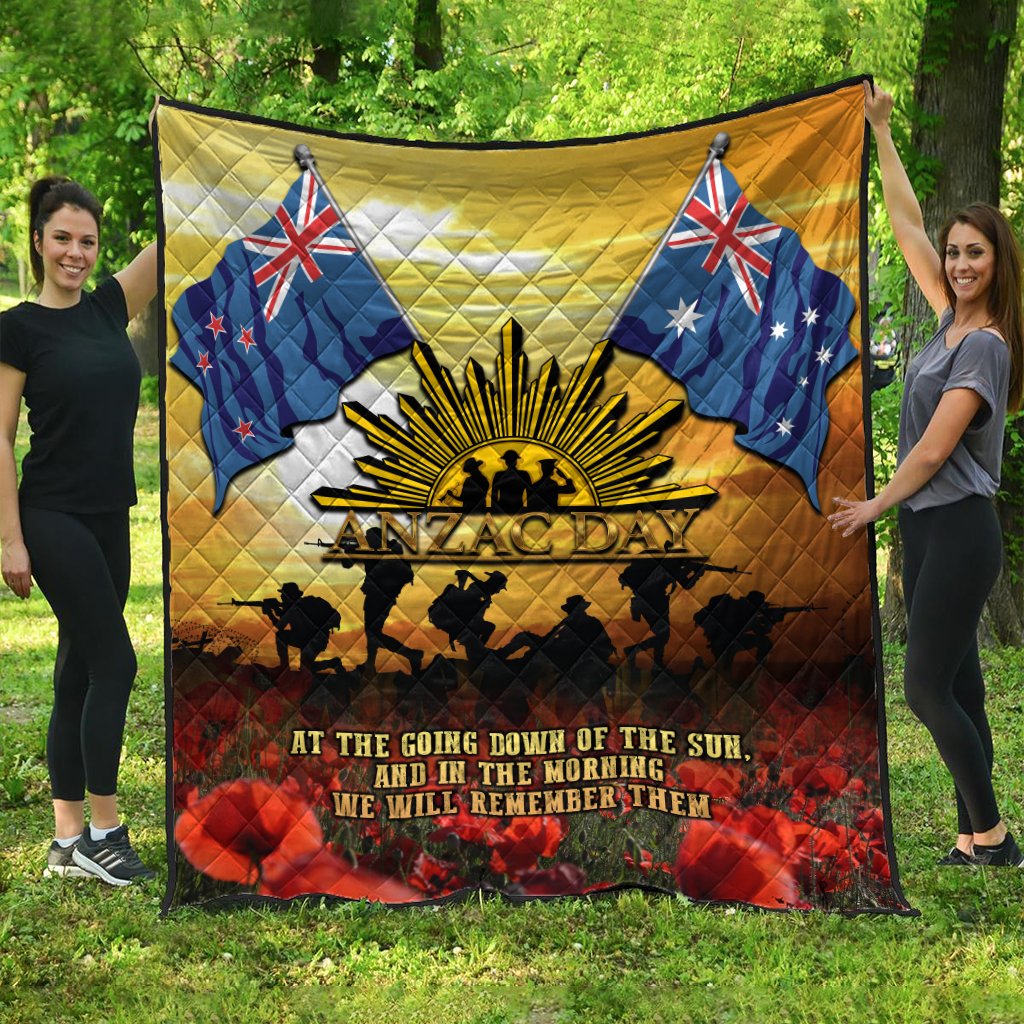 ANZAC Premium Quilt - Australian and New Zealand Army Corps - Vibe Hoodie Shop