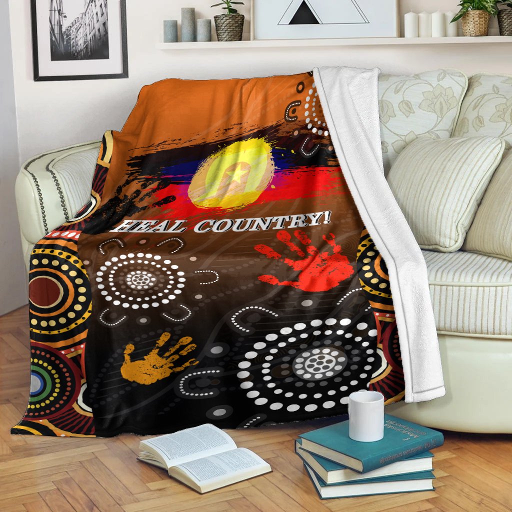 NAIDOC Premium Blanket - Heal Country 2021 - Vibe Hoodie Shop