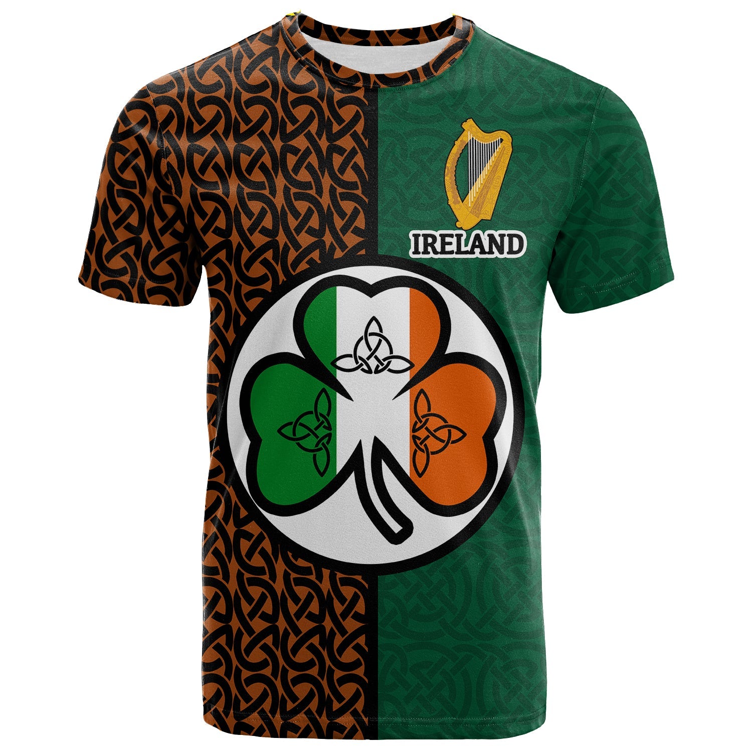 Ireland Celtic Patterns T shirt - LT20 - Vibe Hoodie Shop