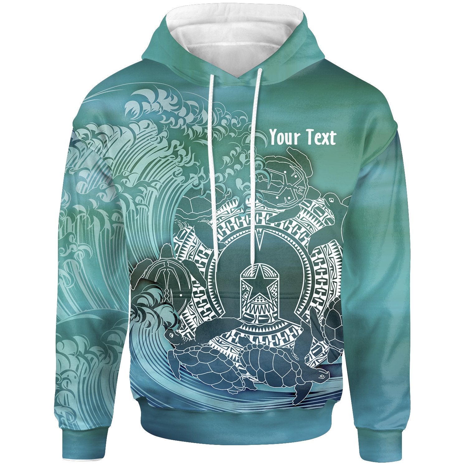 Custom Aboriginal Hoodie, Torres Strait Islands in Wave - Vibe Hoodie Shop