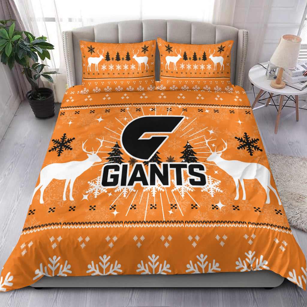 GWS Giants Bedding Set - Christmas Ugly Style - - Vibe Hoodie Shop