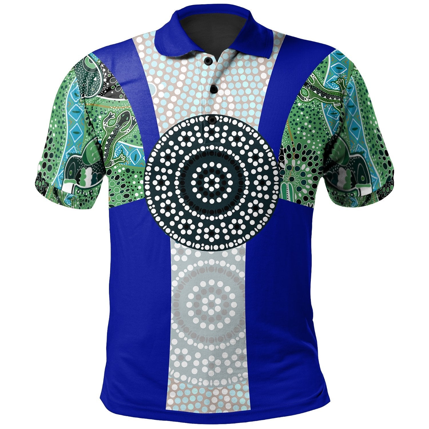 Polo Shirt - Flag of Torres Strait Islanders - Vibe Hoodie Shop