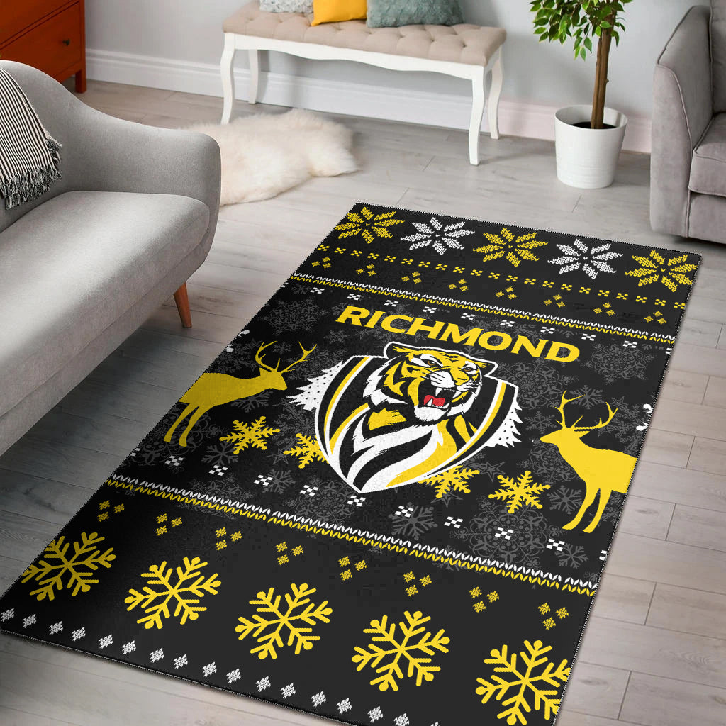 Richmond Football Club Area Rug - Christmas Ugly Style - - Vibe Hoodie Shop