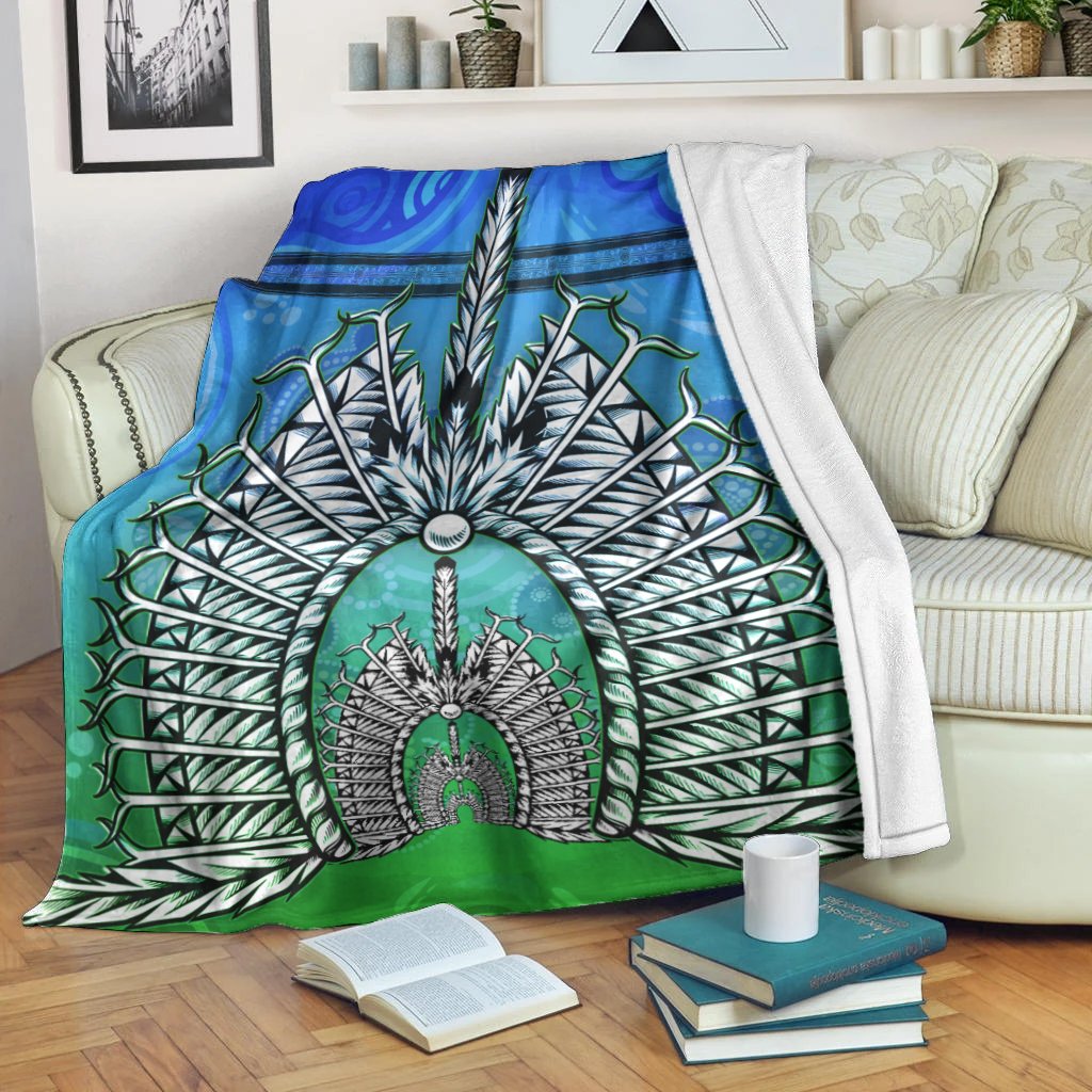 Blanket - Turtle Background With Dhari Mask - Vibe Hoodie Shop