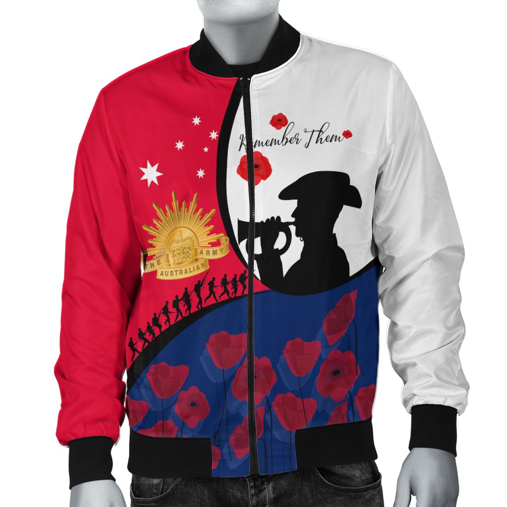 ANZAC Day Women's Bomber Jacket - We will remember Them - Vibe Hoodie Shop