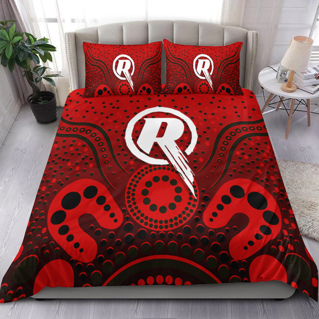 Melbourne Renegades Bedding Set - Aboriginal Style Of Dot - - Vibe Hoodie Shop