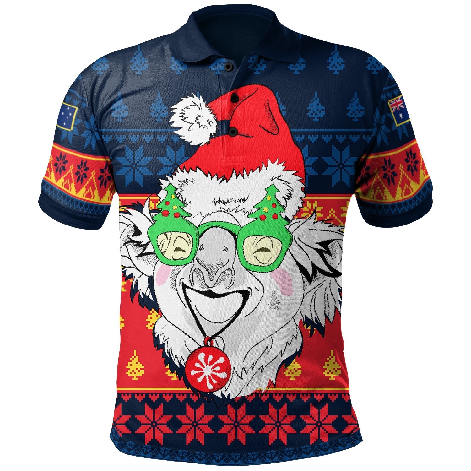 Custom Australia Christmas Polo Shirt - Bye Bye 2020 - Vibe Hoodie Shop