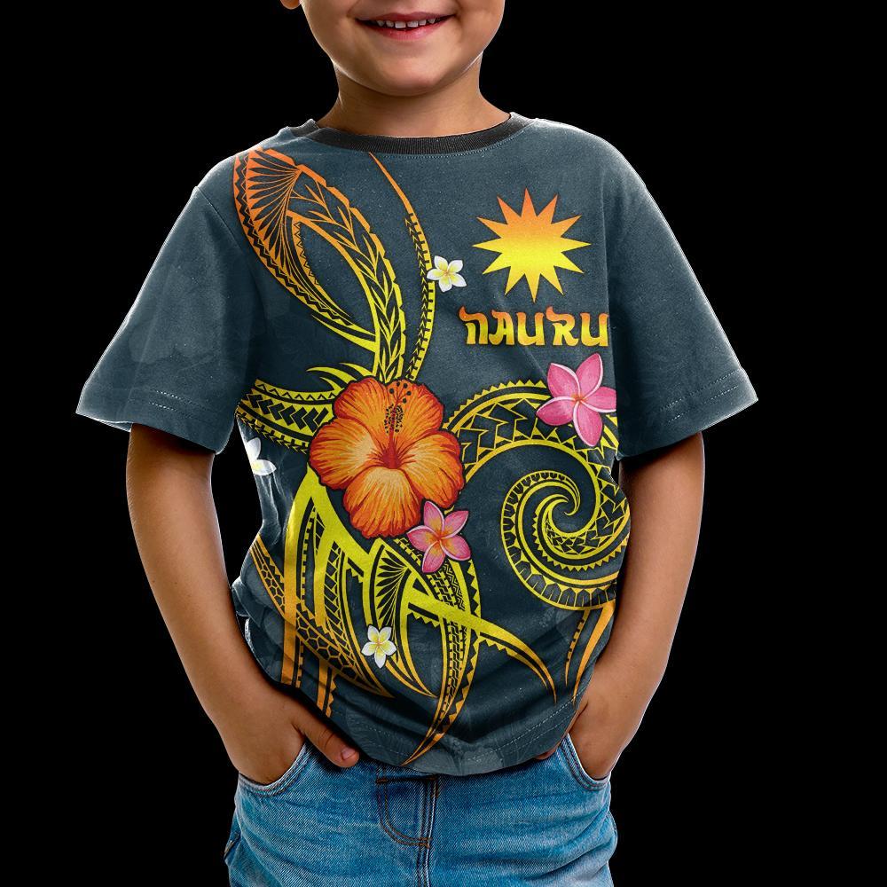 Nauru Polynesian T shirt - Legend of Nauru (Blue) - Vibe Hoodie Shop