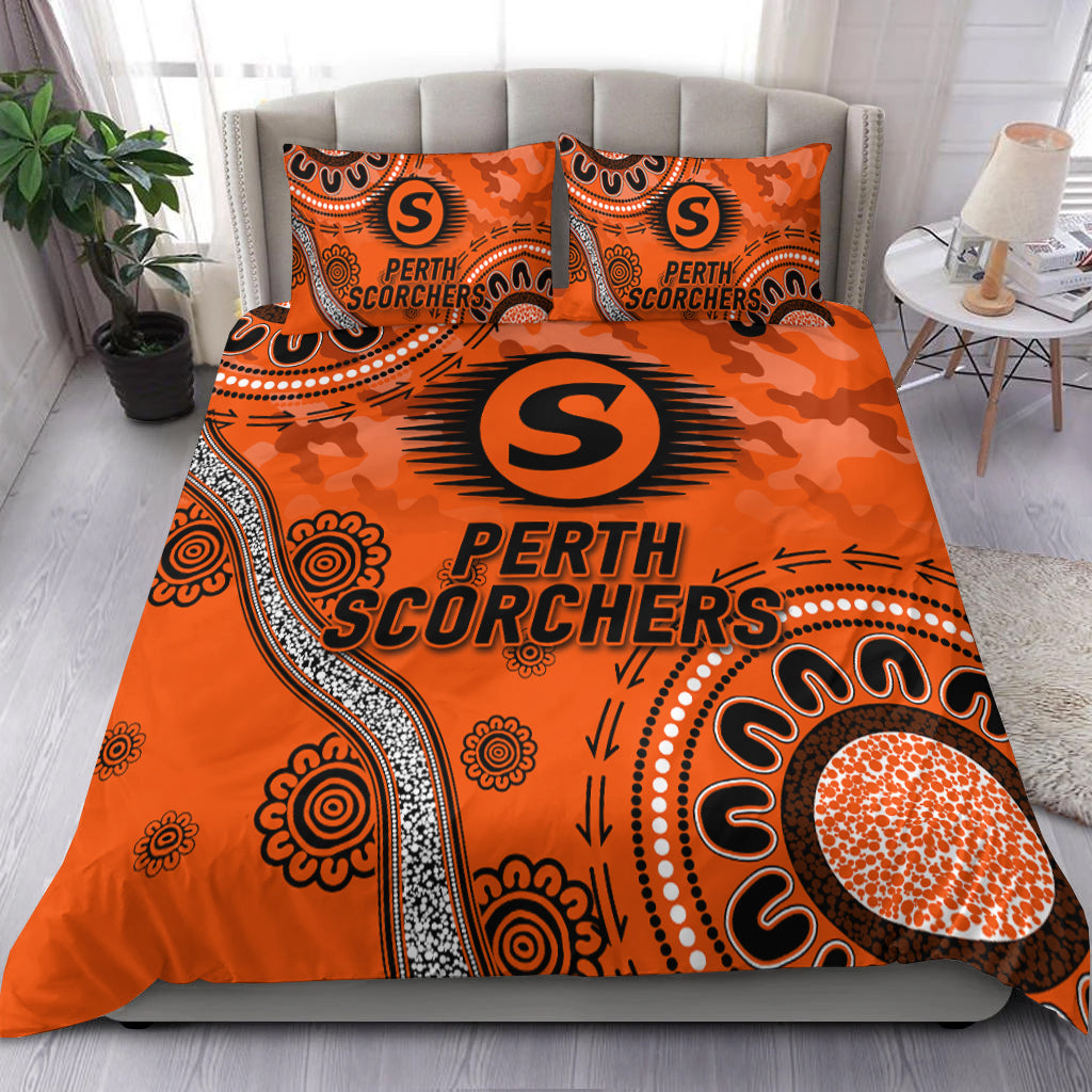 Perth Scorchers ANZAC Day Aboriginal Bedding Set - - Vibe Hoodie Shop