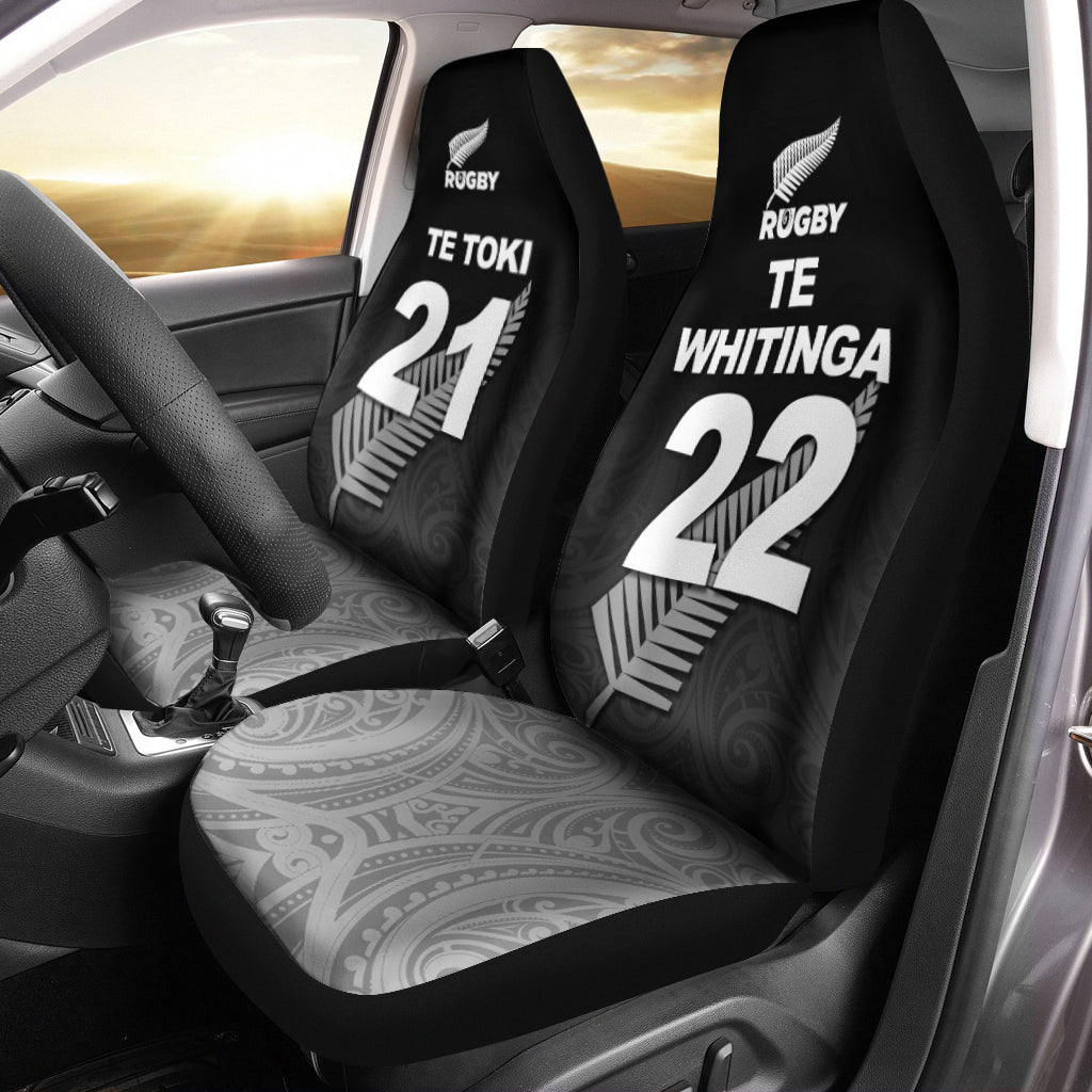 (Te Toki - Te Whitinga) New Zealand Rugby Car Seat Covers - Maori Tribal - - Vibe Hoodie Shop