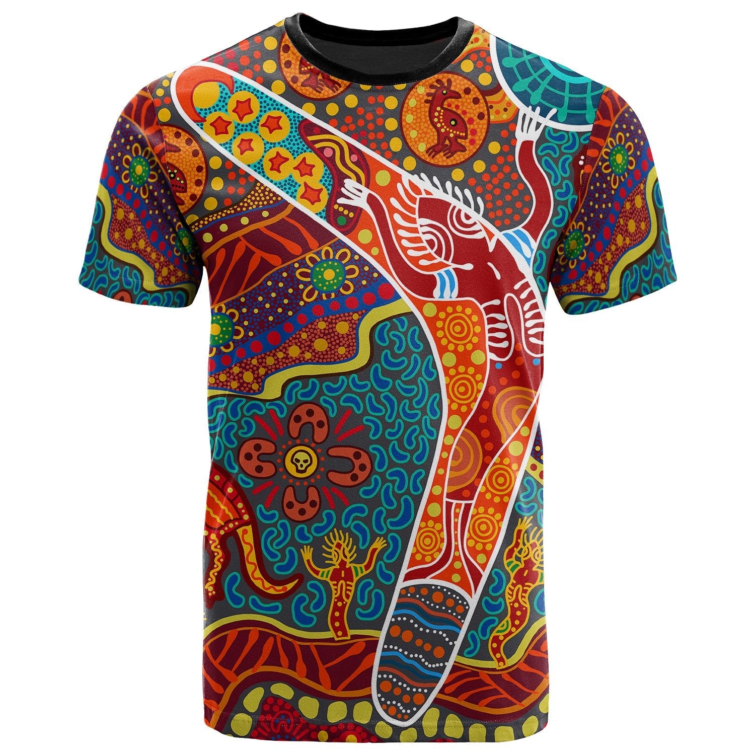 Aboriginal T shirt - Indigenous Boomerang - Vibe Hoodie Shop