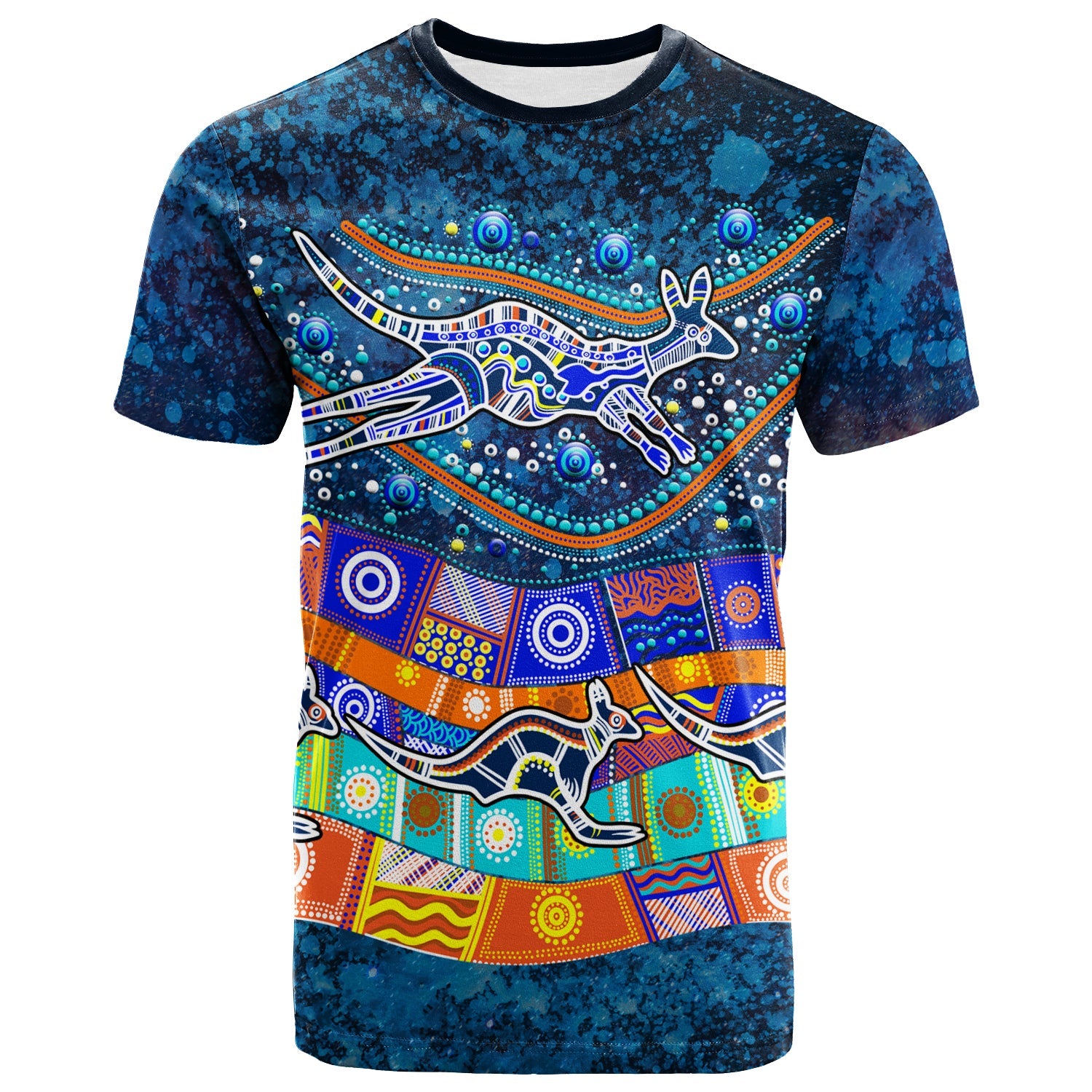 Australia Indigenous T shirt - Dot Painting Art - - Vibe Hoodie Shop