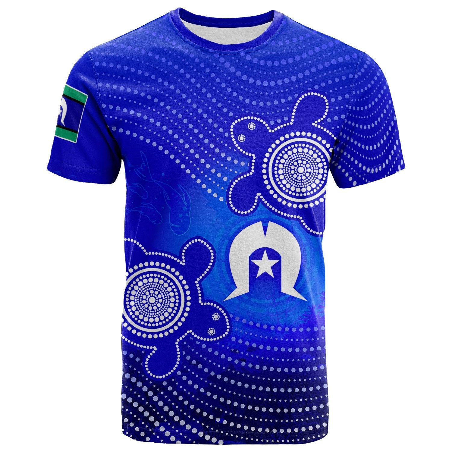 Torres Strait Islanders T shirt - Torres Symbol With Indigenous Turtle - Vibe Hoodie Shop