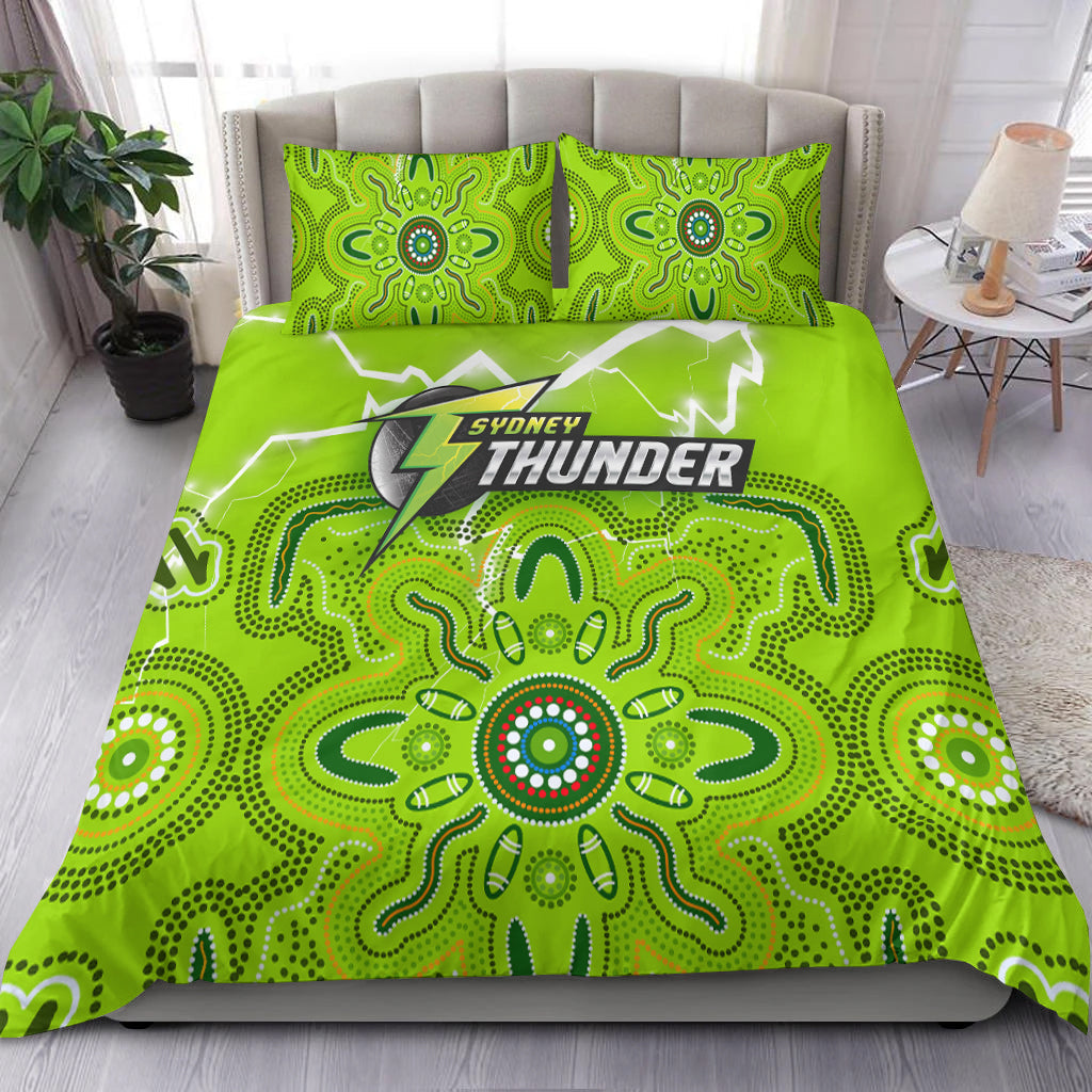 Sydney Thunder Bedding Set - Aboriginal Style Of Dot - - Vibe Hoodie Shop