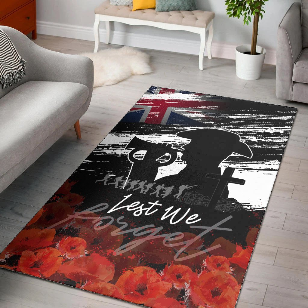 ANZAC Day Area Rug - Remembrance ANZAC - Vibe Hoodie Shop