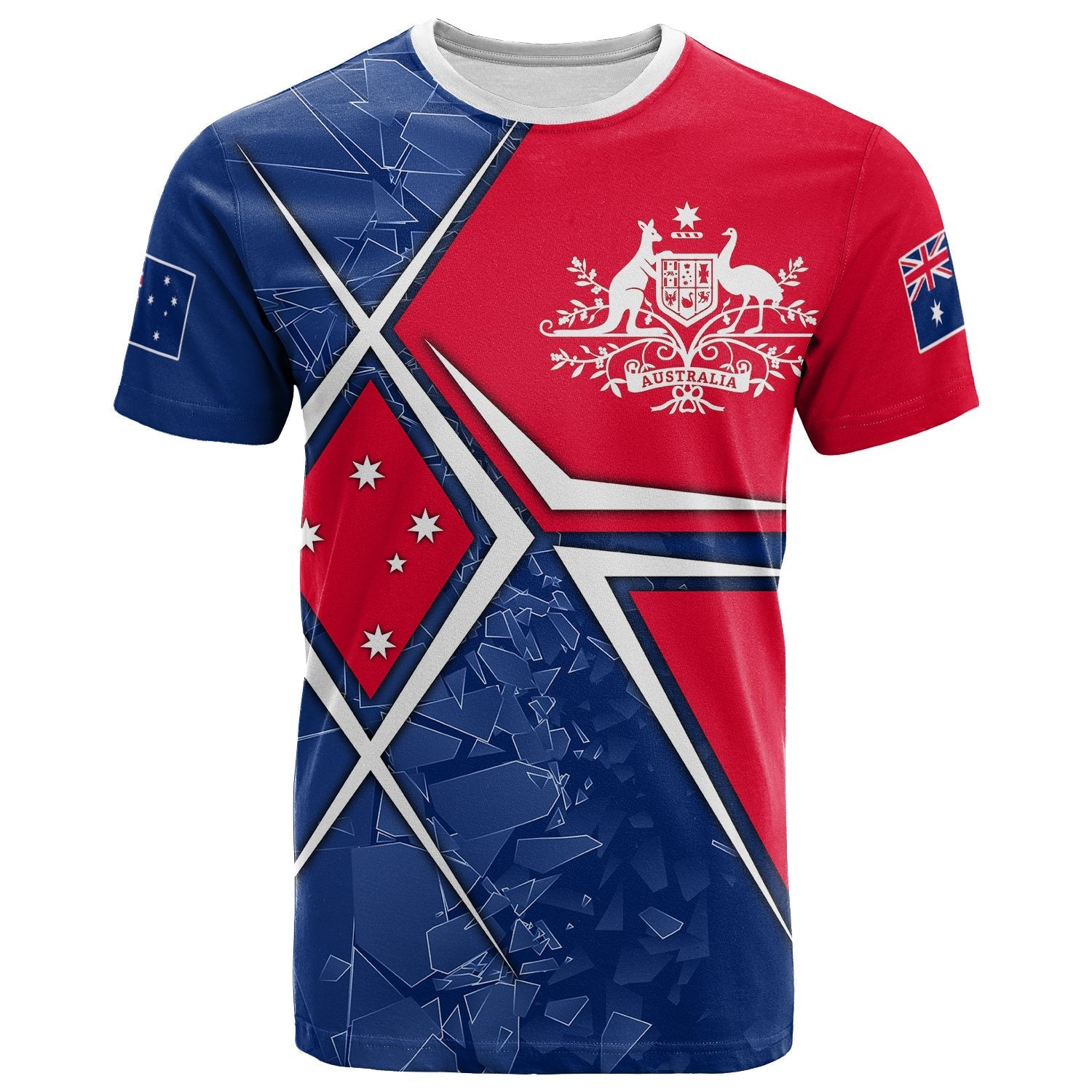 T shirt - Aussie Flag - Vibe Hoodie Shop