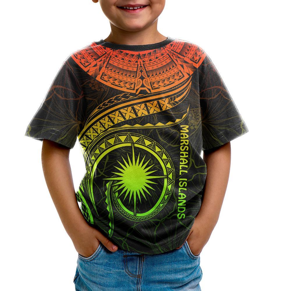 Marshall Islands Polynesian T shirt - Marshall Islands Waves (Reggae) - Vibe Hoodie Shop