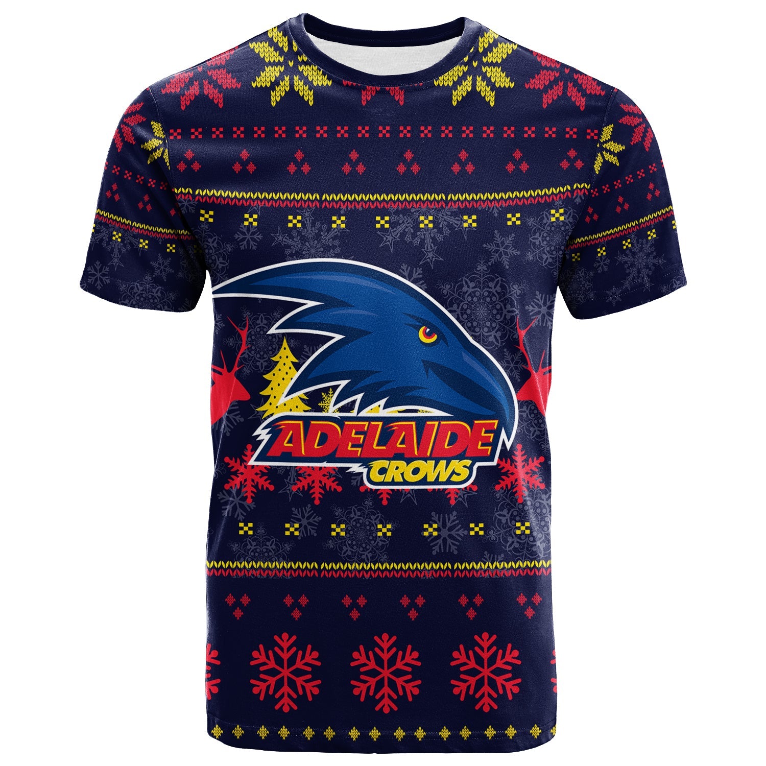 Adelaide Crows T shirt - Christmas Ugly Style - - Vibe Hoodie Shop