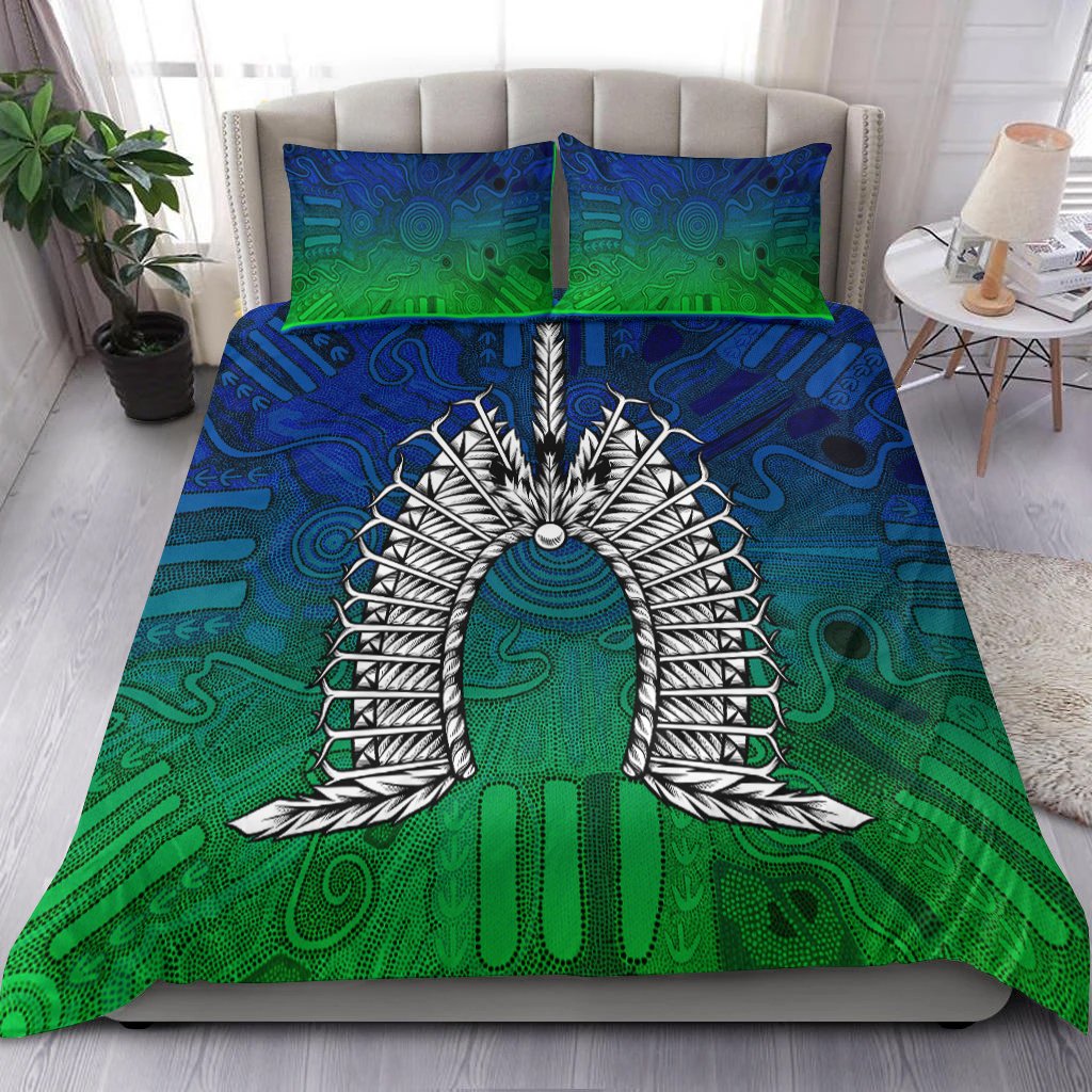 Torres Strait Islanders Bedding Set - Dhari Mask - Vibe Hoodie Shop